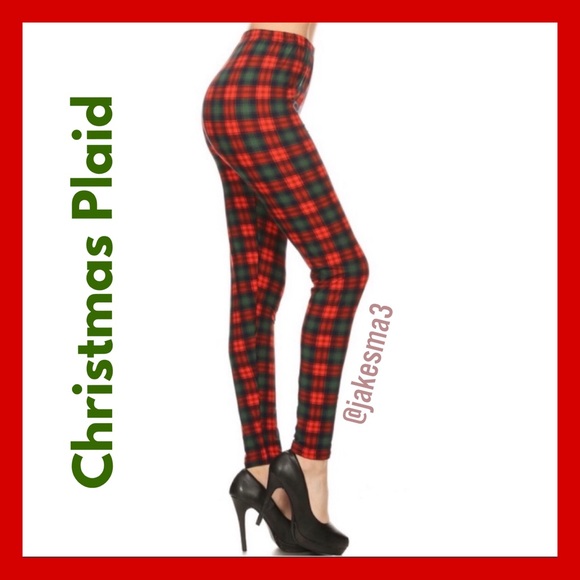 Christmas Plaid Leggings 